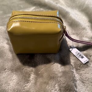 Vera Bradley Golden Olive Mini Cosmetic Bag